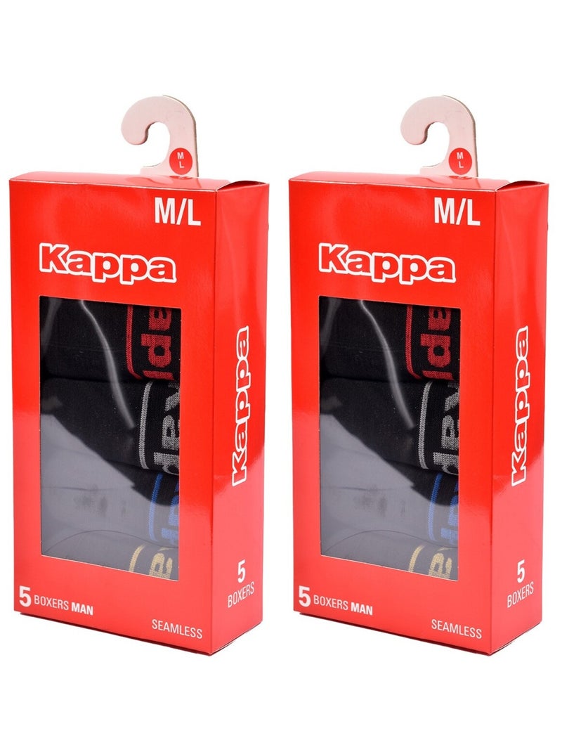 Bóxer KAPPA sin Costuras Pack de 10 SEAMLESS0408 Negro Multicolor - Kiabi