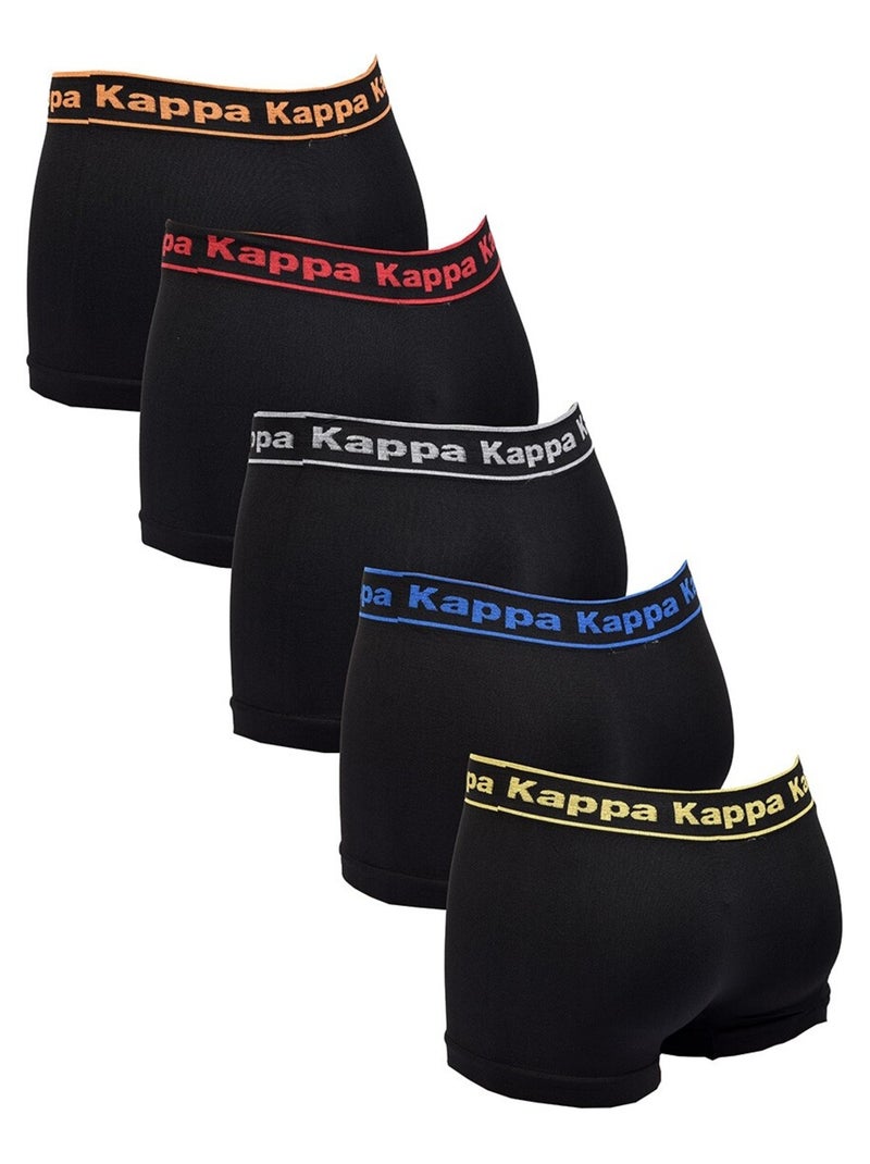 Bóxer KAPPA sin Costuras Pack de 5 SEAMLESS0408 Negro Multicolor - Kiabi
