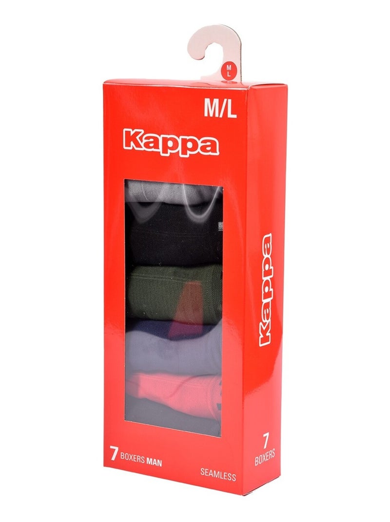 Bóxer KAPPA sin Costuras Pack de 7 SEAMLESS0508 Negro Multicolor Gris - Kiabi
