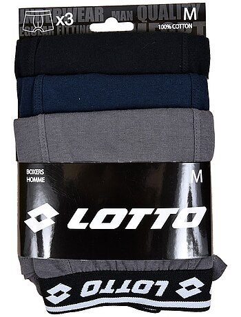 Bóxer LOTTO para Hombre 100% ALGODÓN - Pack de 3
