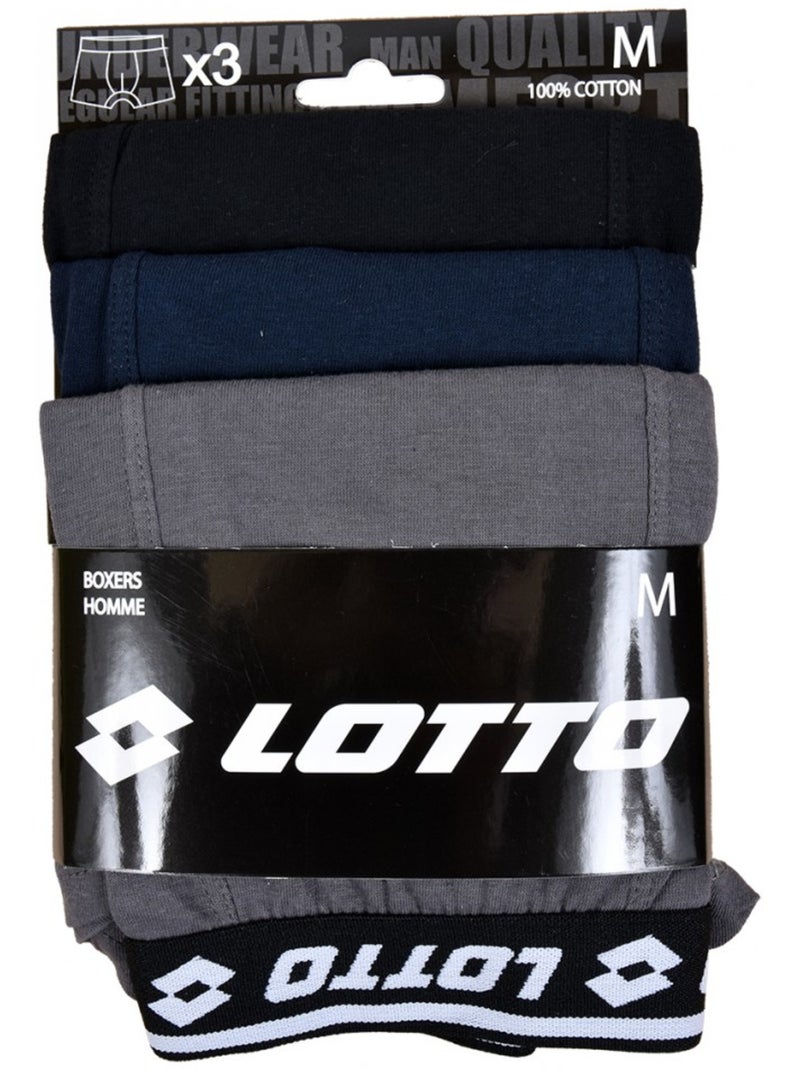 Bóxer LOTTO para Hombre 100% ALGODÓN - Pack de 3 Dorado/Oro - Kiabi