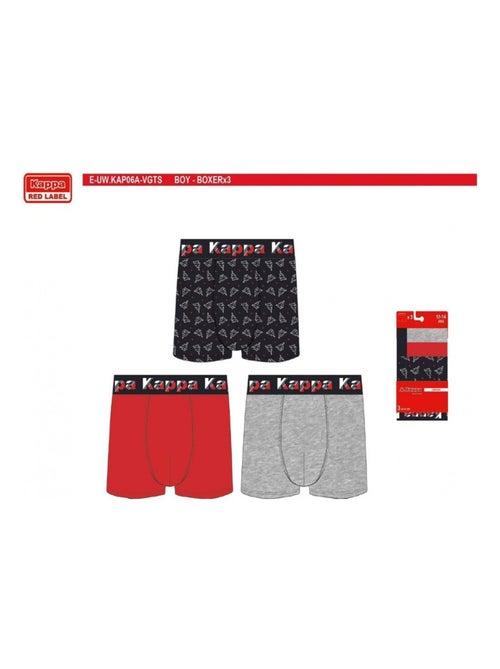 Bóxer Niño KAPPA - Pack de 3 - Kiabi