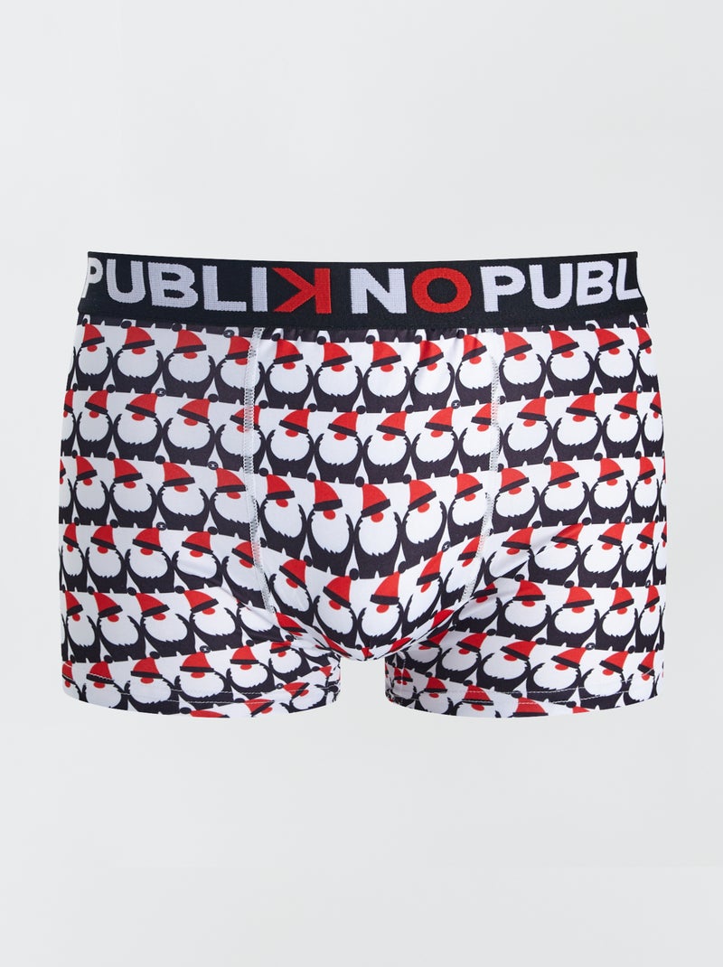 Boxer 'No Publik' estampado 'Papá Noel' BEIGE - Kiabi