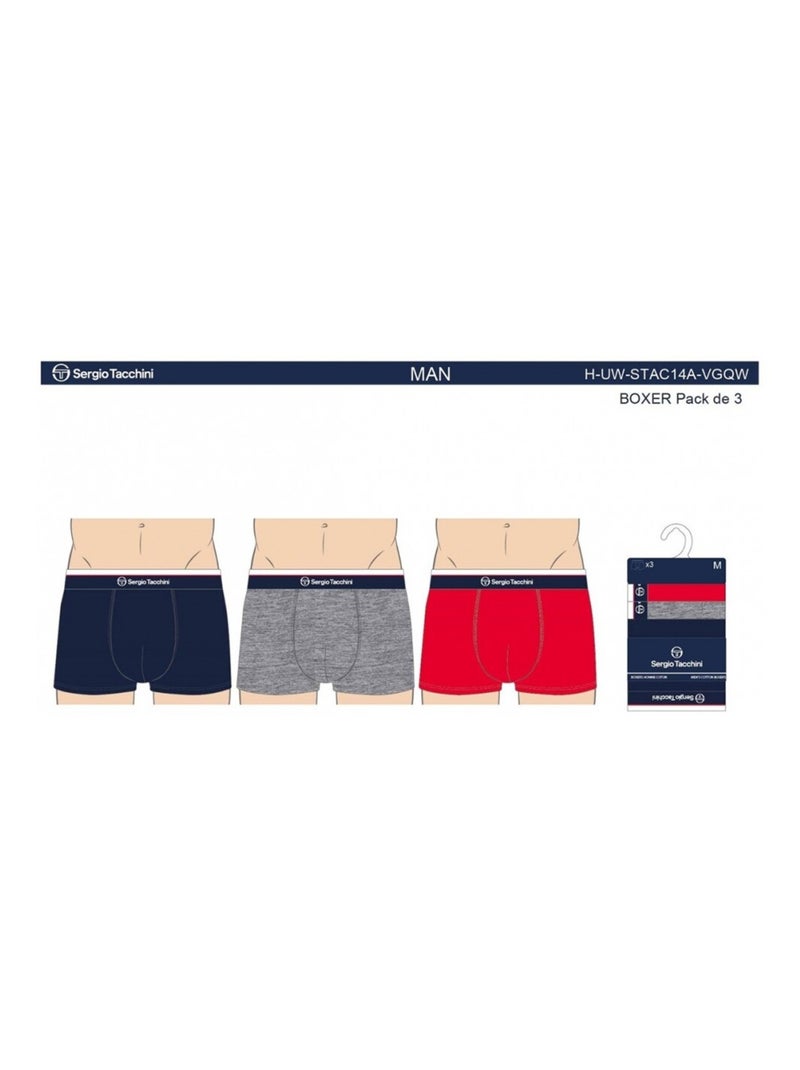 Bóxer SERGIO TACCHINI - Pack de 3 Multicolor - Kiabi
