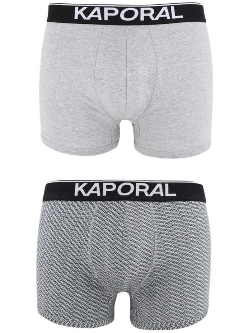 Boxers de hombre kaporal (pack de 2) Gris plateado - Kiabi