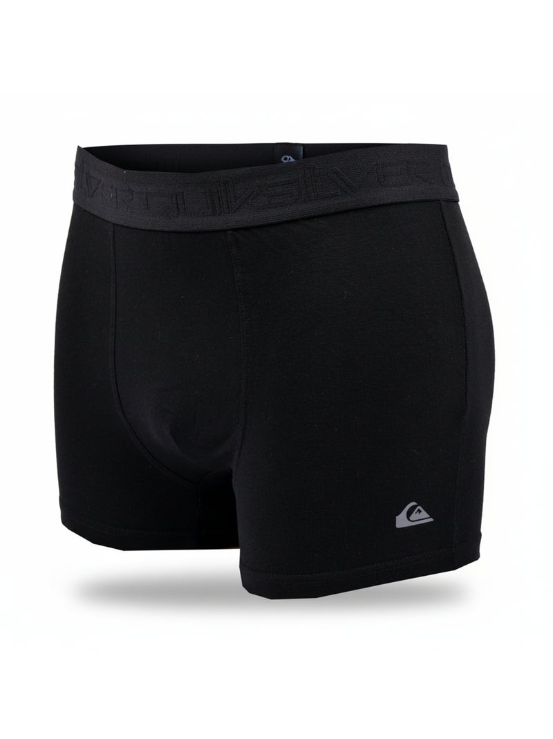 Bóxers Hombre QUIKSILVER Algodón Stretch - Pack de 2 Negro Beige - Kiabi