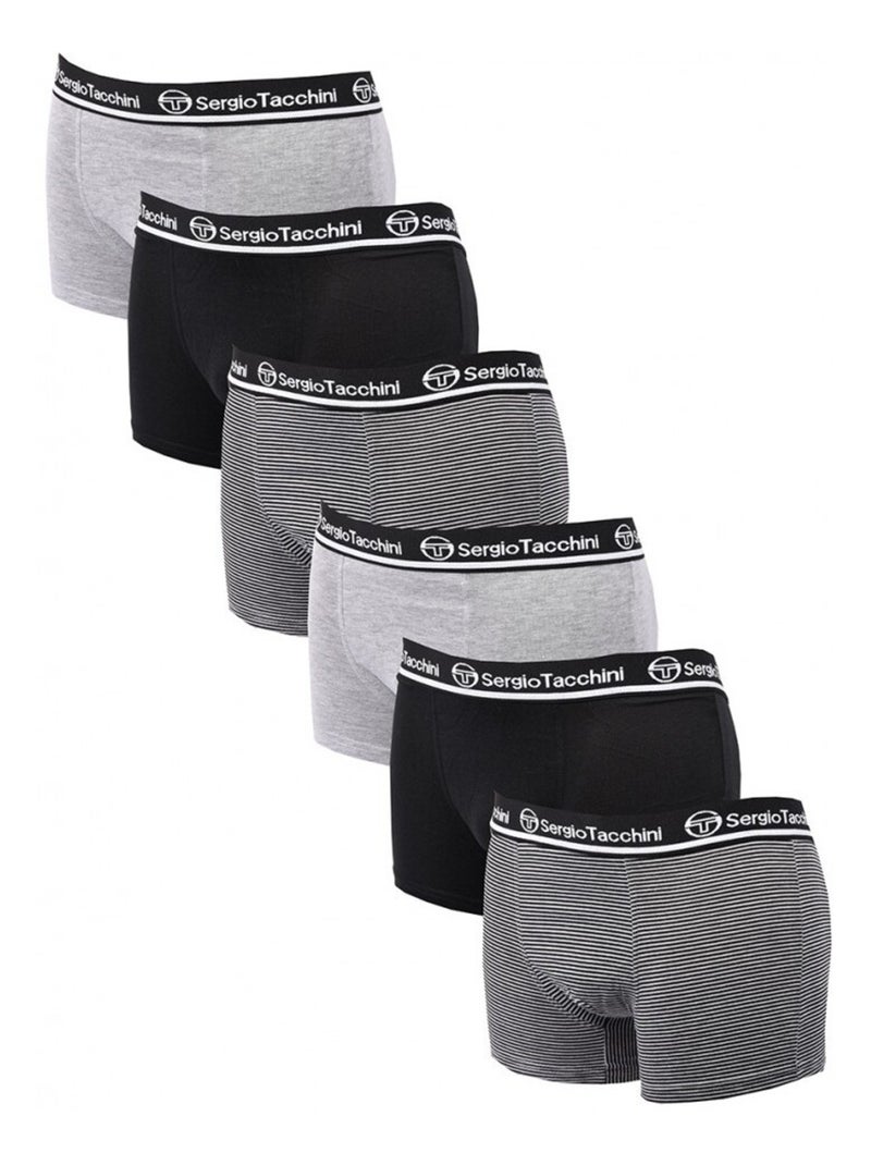 Bóxers hombre SERGIO TACCHINI - Pack de 6 Negro - Kiabi