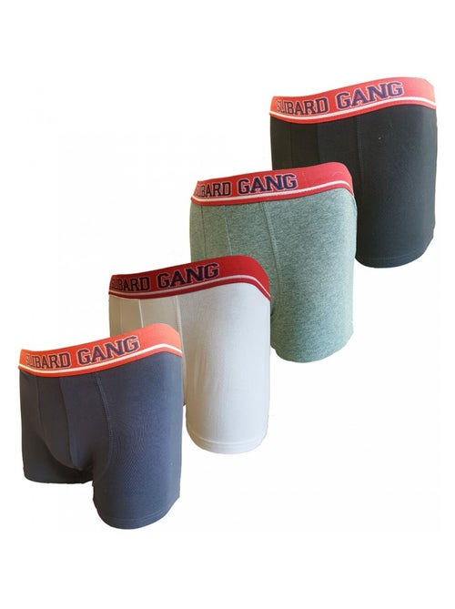 Bóxers hombre SLIBARD GANG - Pack de 4 - Kiabi