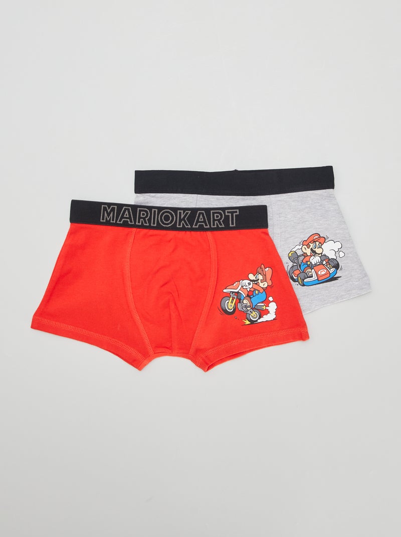 Bóxers 'Mario'  - Pack de 2 GRIS - Kiabi