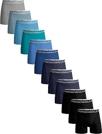 Boxers pack de 12 en algodón premium Muchachomalo confort transpirable y ajuste perfecto