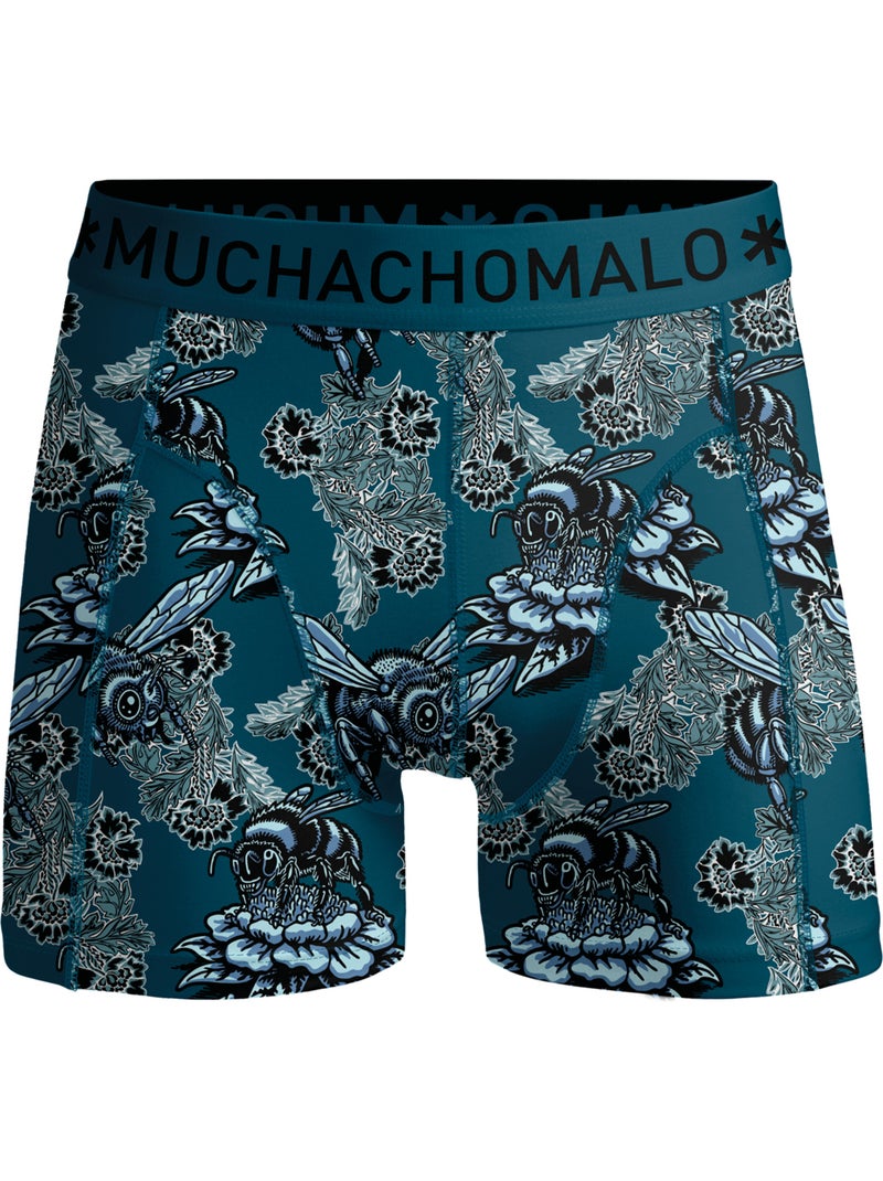 Boxers pack de 12 en algodón premium Muchachomalo confort transpirable y ajuste perfecto Negro/Azul/Verde - Kiabi