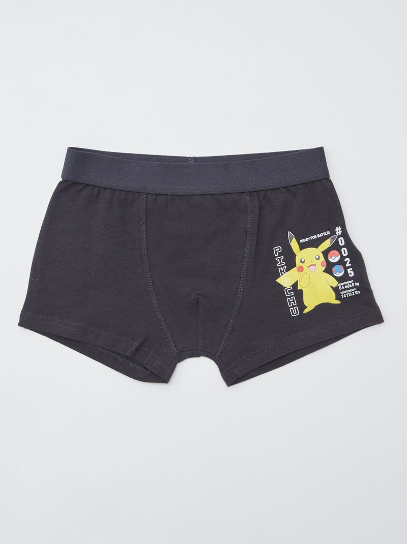 Boxers 'Pokémon' - pack de 2 GRIS - Kiabi