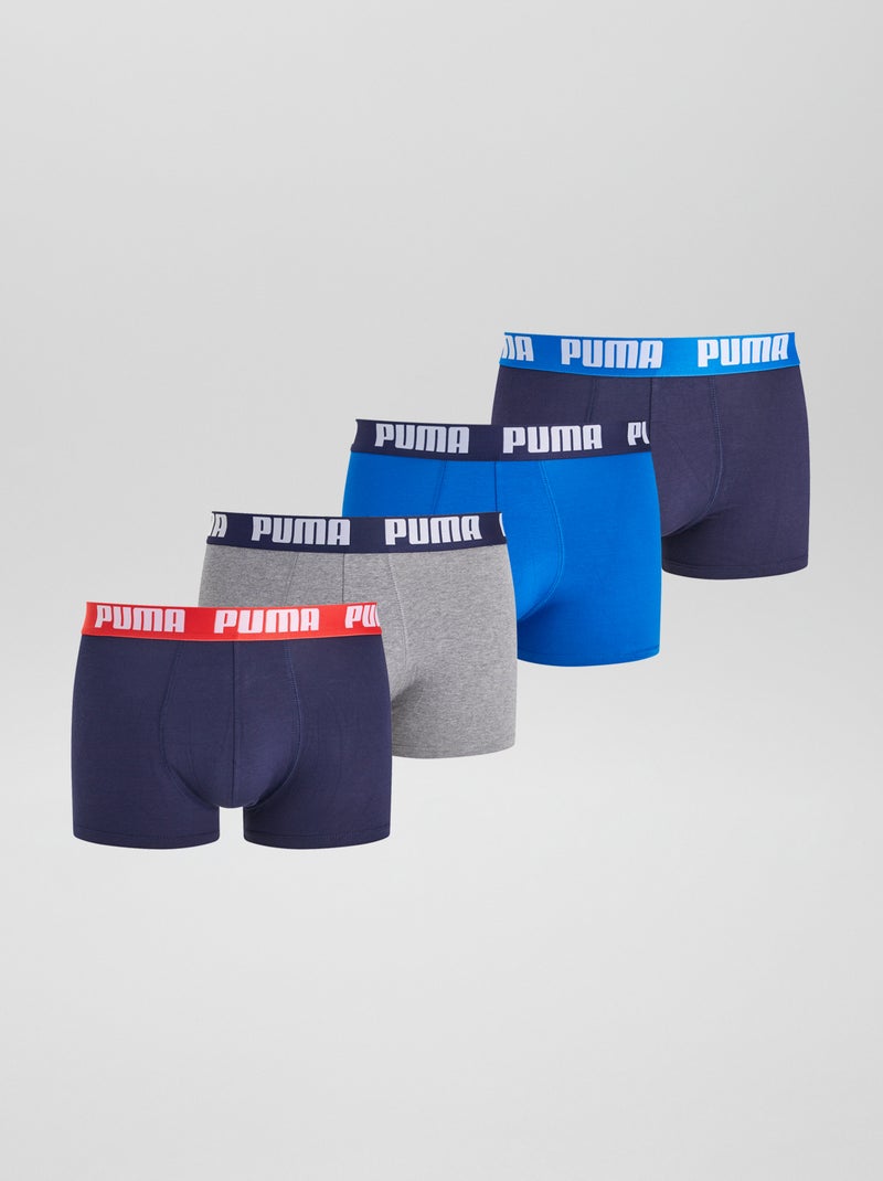 Bóxers 'Puma' - Pack de 4 AZUL - Kiabi