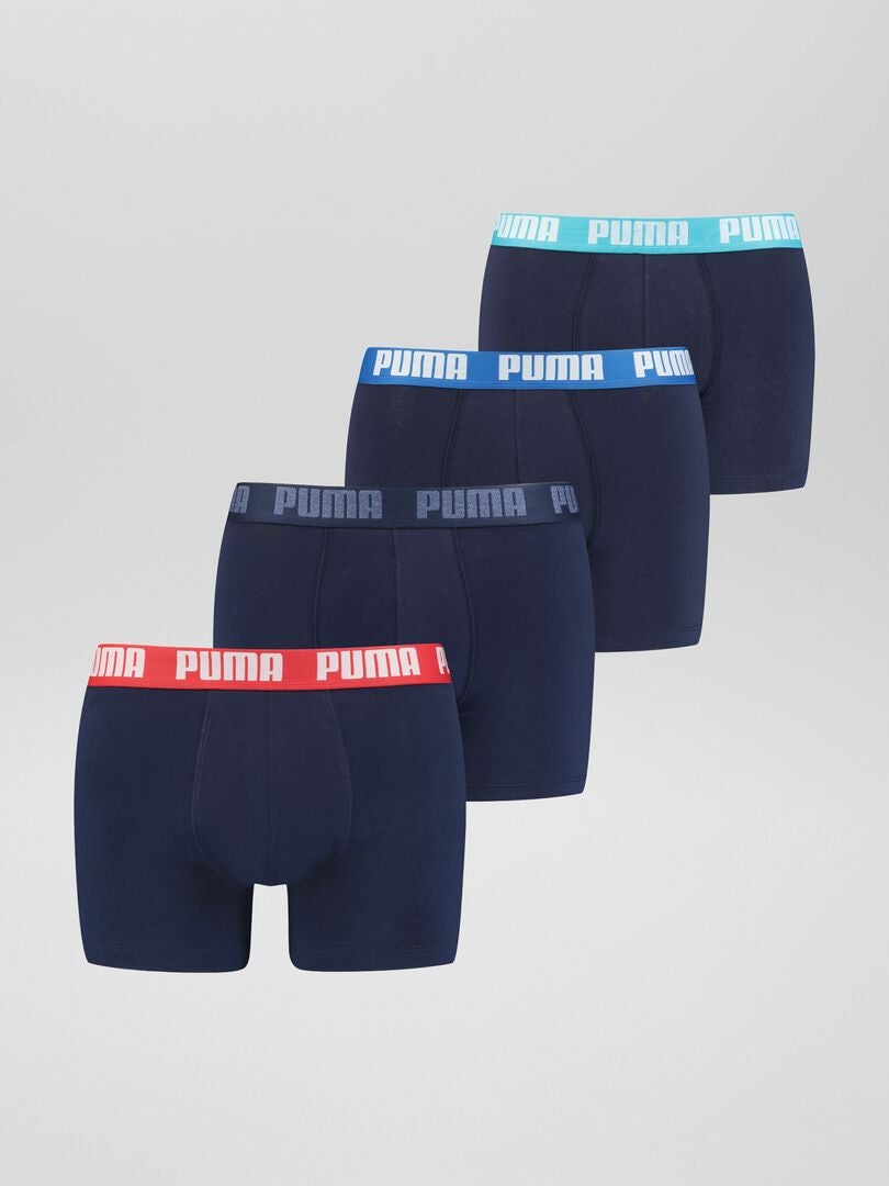 Bóxers 'Puma' - Pack de 4 AZUL - Kiabi