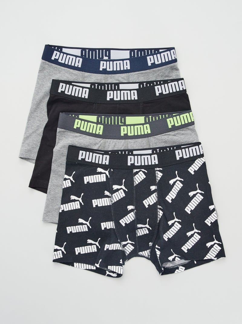 Bóxers 'Puma' - Pack de 4 NEGRO - Kiabi