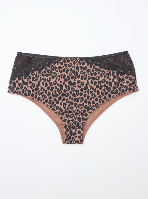 Braga alta con estampado de leopardo - Kiabi