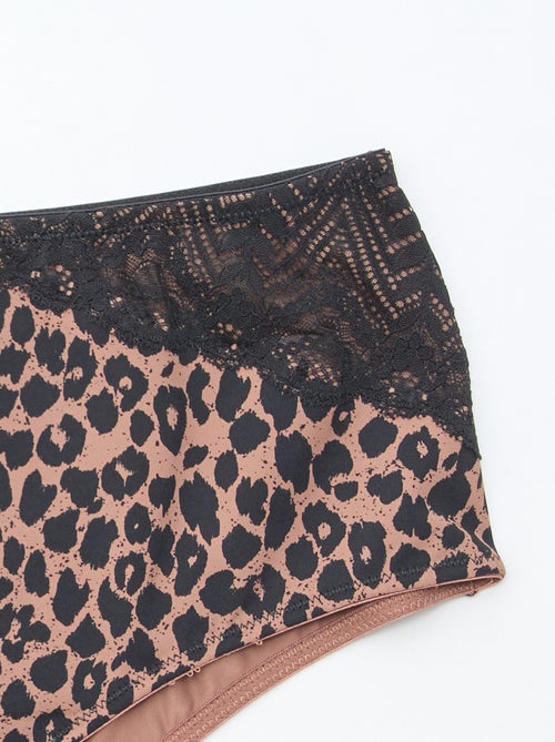 Braga alta con estampado de leopardo - Kiabi
