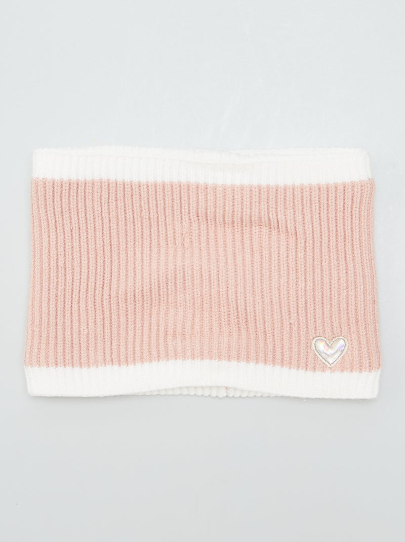 Braga bicolor con corazón irisado ROSA - Kiabi