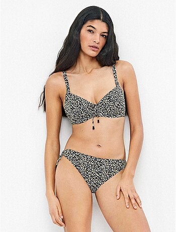 Braga bikini ajustable en cintura estampado animal print