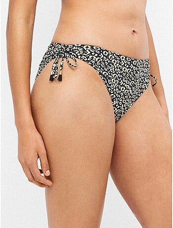 Braga bikini ajustable en cintura estampado animal print