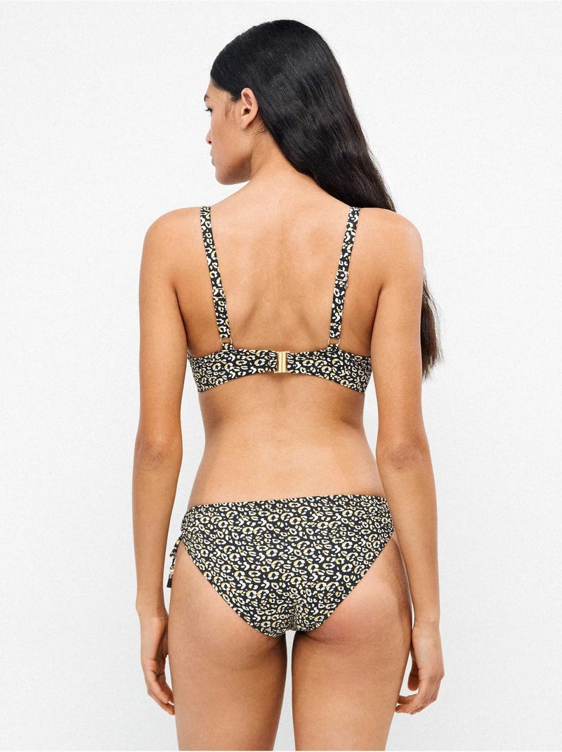 Braga bikini ajustable en cintura estampado animal print Multicolor - Kiabi