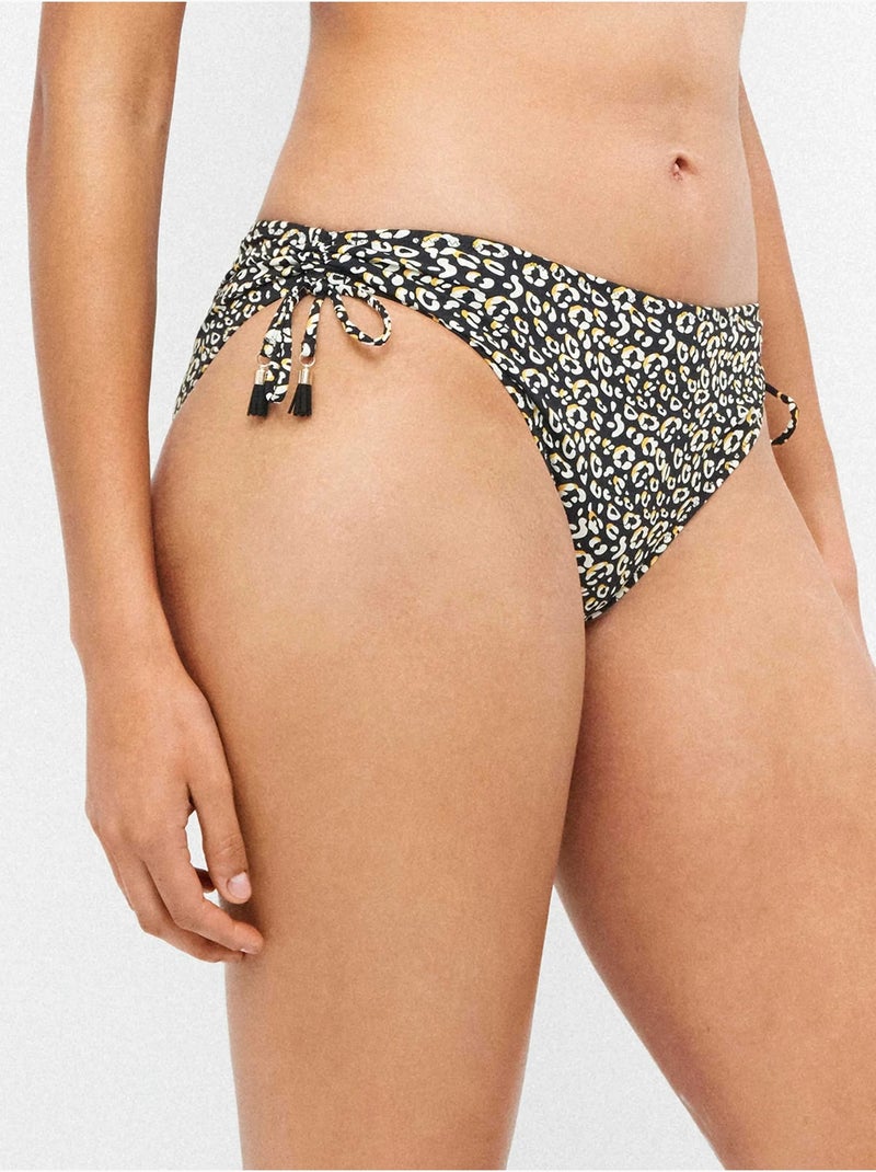 Braga bikini ajustable en cintura estampado animal print Multicolor - Kiabi