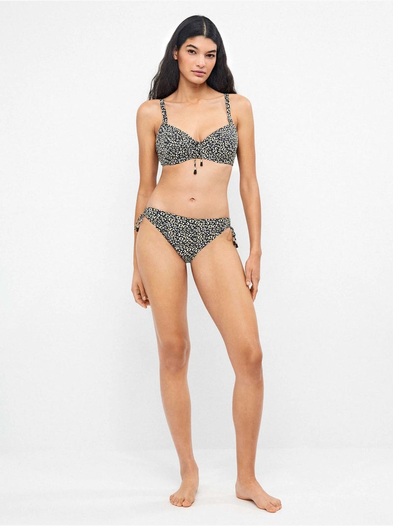 Braga bikini ajustable en cintura estampado animal print Multicolor - Kiabi