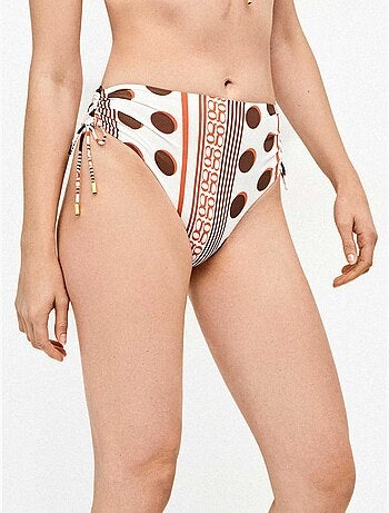 Braga bikini alta ajustable estampado monogram