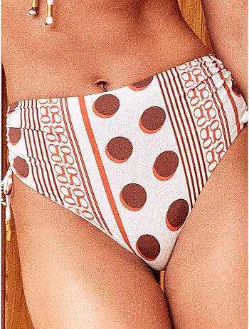 Braga bikini alta ajustable estampado monogram