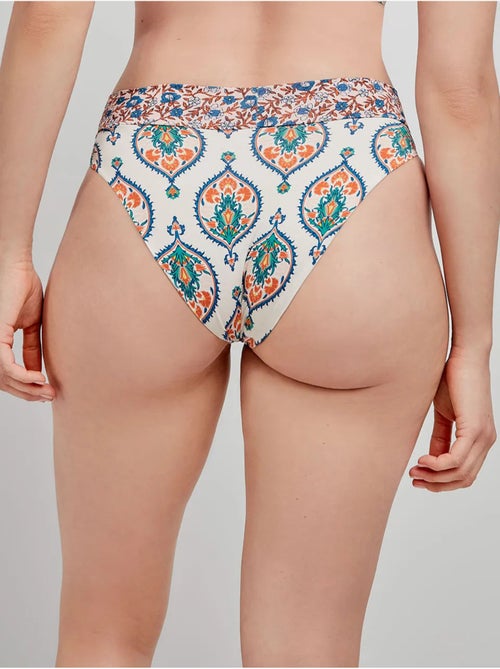 Braga bikini alta con detalle de nudo central y estampado arabesco - Kiabi Braga bikini alta con detalle de nudo central y estampado arabesco - Kiabi