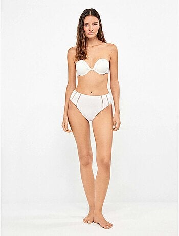 Braga bikini alta con detalles calados en laterales