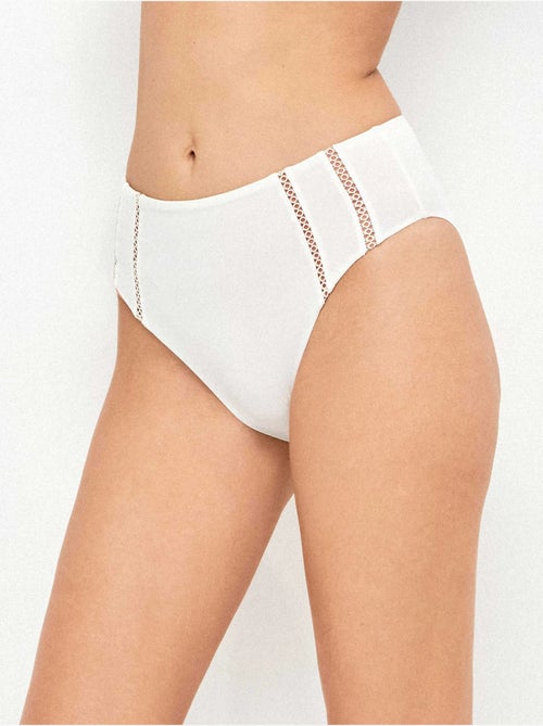 Braga bikini alta con detalles calados en laterales - Kiabi Braga bikini alta con detalles calados en laterales - Kiabi
