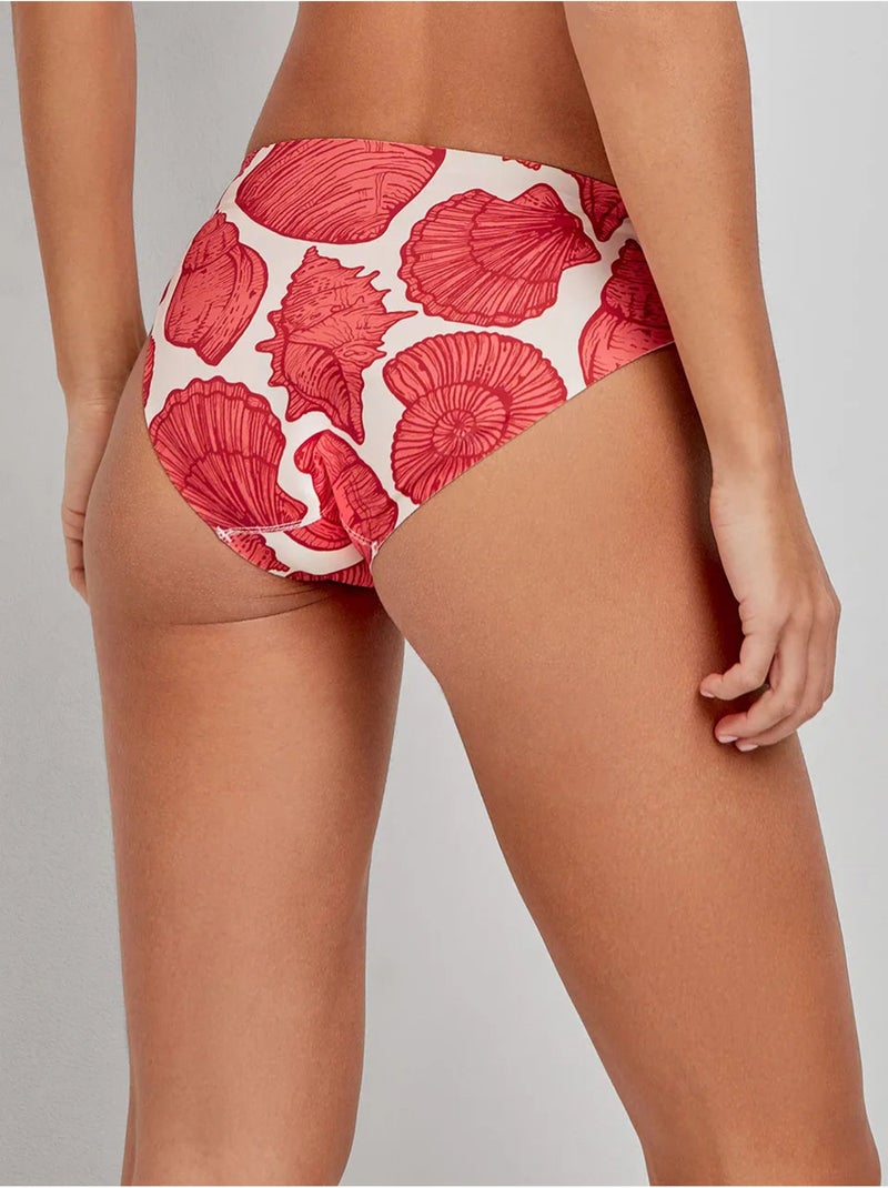 Braga bikini alta en tejido efecto moldeador high tech estampado Multicolor - Kiabi