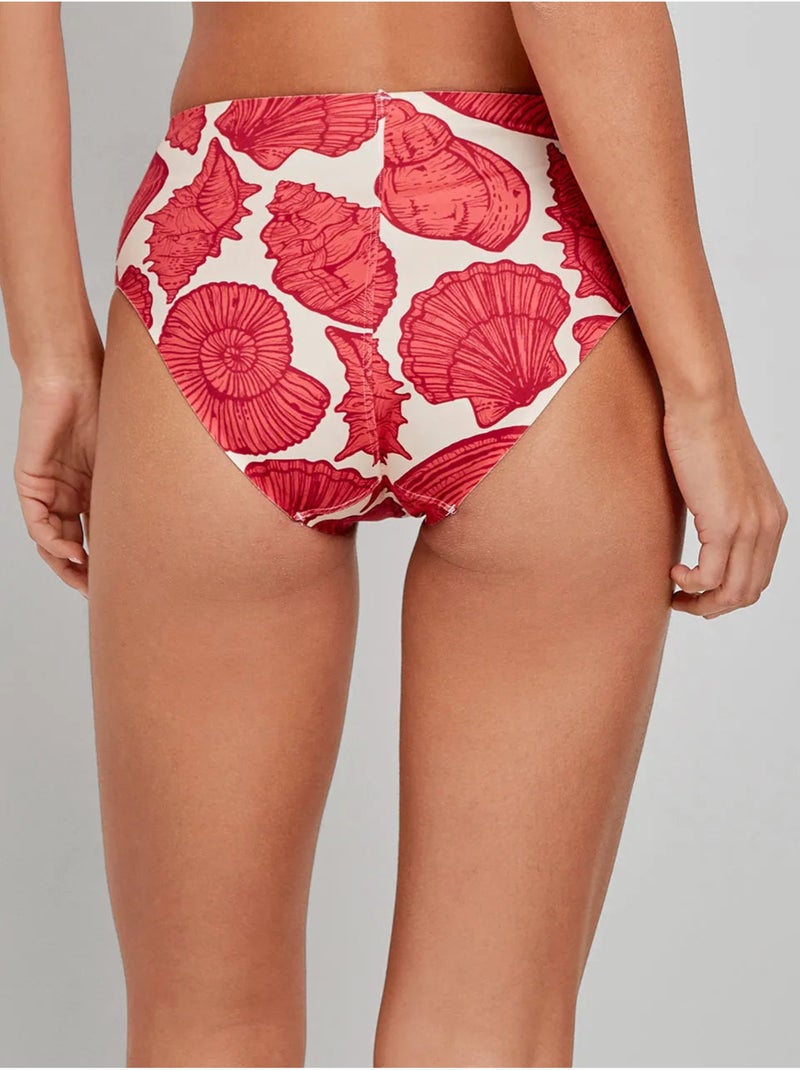 Braga bikini alta en tejido efecto moldeador high tech estampado Multicolor - Kiabi