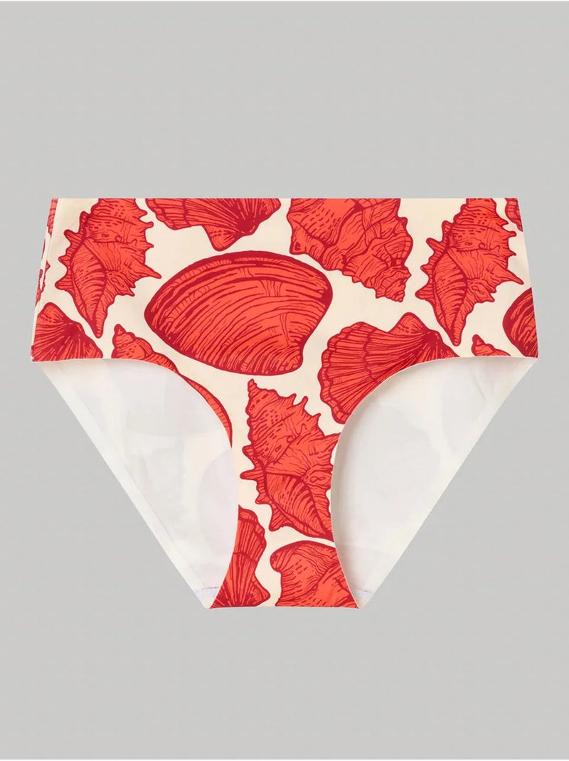 Braga bikini alta en tejido efecto moldeador high tech estampado Multicolor - Kiabi