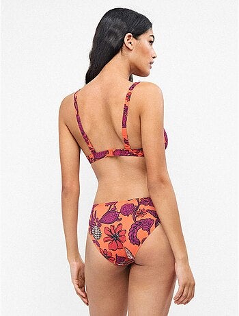 Braga bikini alta estampado floral