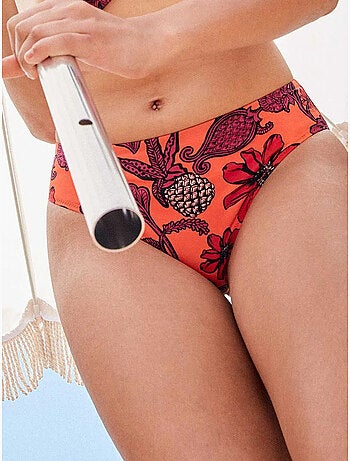 Braga bikini alta estampado floral