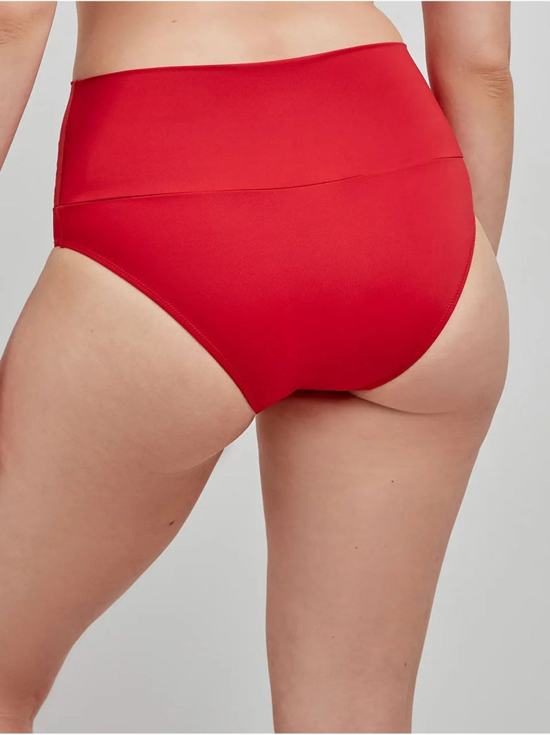 Braga bikini alta multiposición Rojo - Kiabi