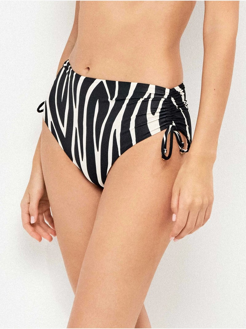 Braga bikini alta regulable estampado animal print cebra Multicolor - Kiabi