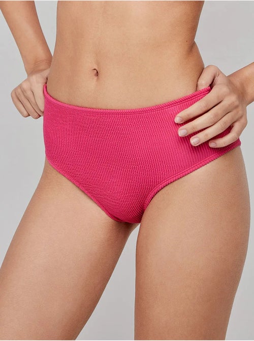Braga bikini alta talla única en tejido texturizado - Kiabi Braga bikini alta talla única en tejido texturizado - Kiabi