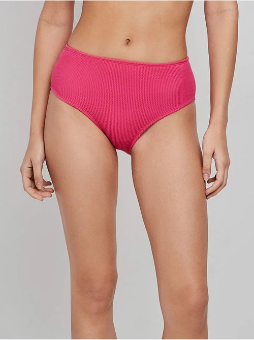 Braga bikini alta talla única en tejido texturizado - Kiabi Braga bikini alta talla única en tejido texturizado - Kiabi