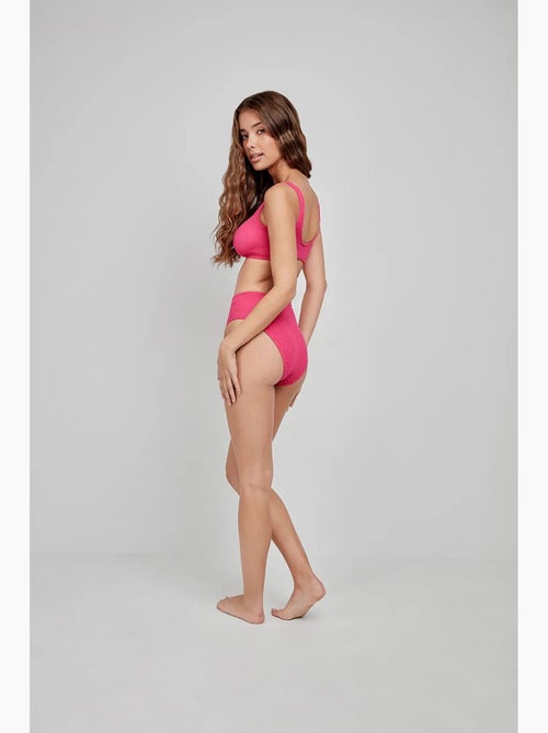 Braga bikini alta talla única en tejido texturizado - Kiabi Braga bikini alta talla única en tejido texturizado - Kiabi