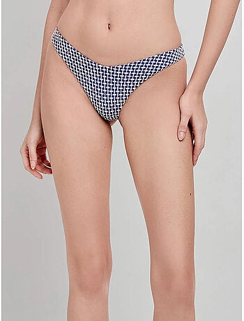 Braga bikini brasileña corte en v, en tejido de estructura
