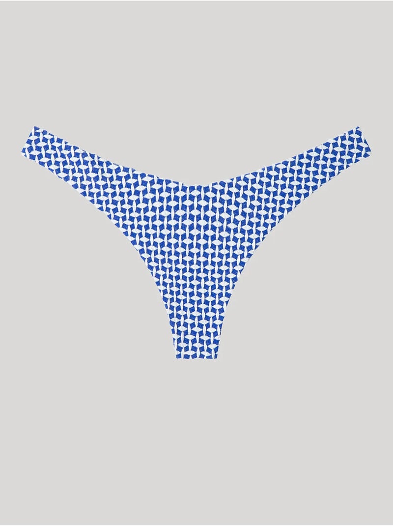Braga bikini brasileña corte en v, en tejido de estructura Multicolor - Kiabi