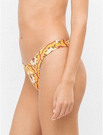 Braga bikini brasileña corte en v reversible