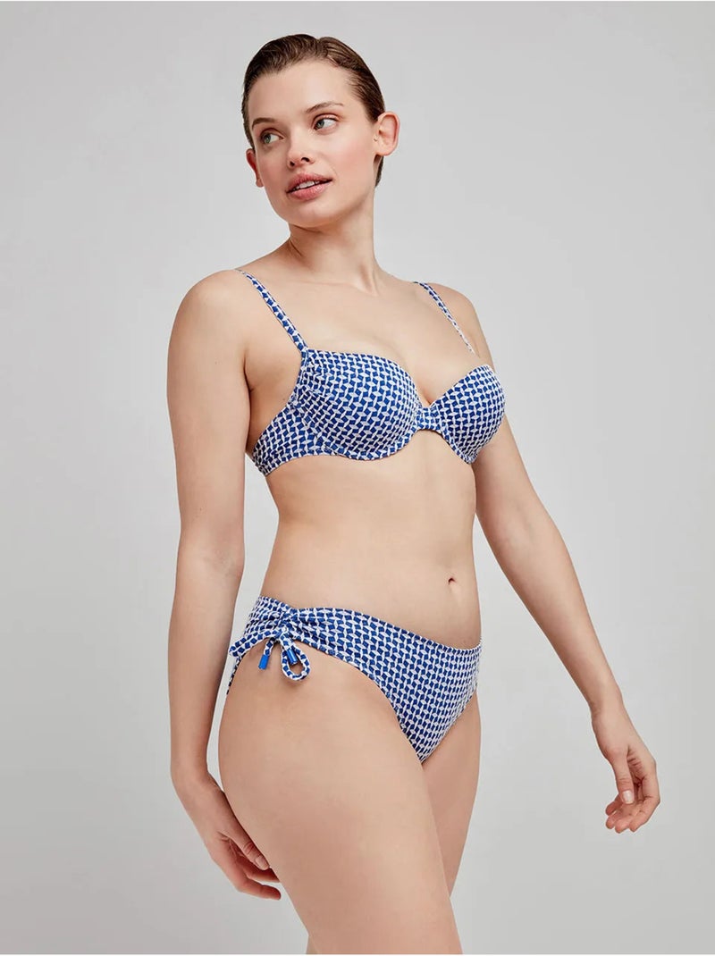 Braga bikini clásica ajustable en laterales en tejido de estructura Multicolor - Kiabi
