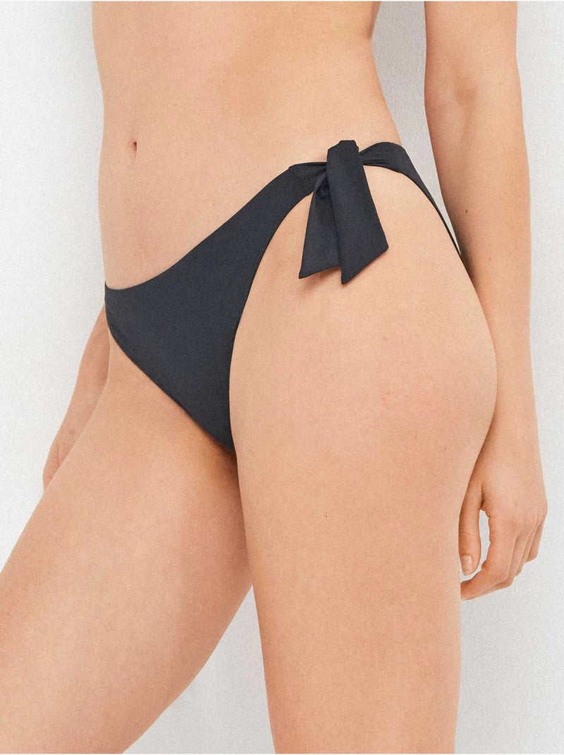 Braga bikini clásica ajustable en laterales Negro - Kiabi