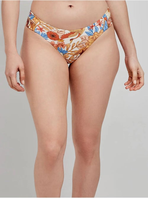Braga bikini clásica con aberturas laterales y estampado floral retro - Kiabi Braga bikini clásica con aberturas laterales y estampado floral retro - Kiabi