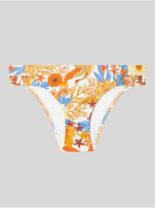 Braga bikini clásica con aberturas laterales y estampado floral retro - Kiabi Braga bikini clásica con aberturas laterales y estampado floral retro - Kiabi