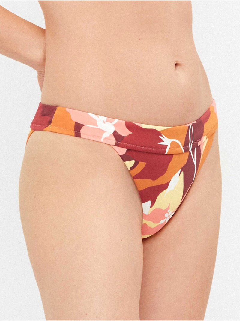 Braga bikini clásica con banda en cintura estampado geómetrico Multicolor - Kiabi
